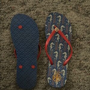 Tory Burch Red and Blue Sandals